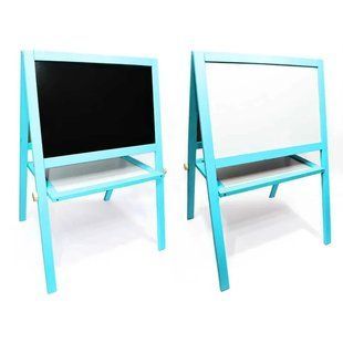 Мольберт 60*40 см блакитний - великий, магнітний, 08766, Дошка ш60*в40см, Підставка ш100*в65см 08766 фото