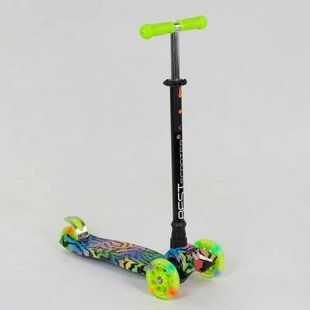 Самокат триколісний дитячий MAXI Best Scooter 779-1342, колеса PU зі світлом, висота 77-86 см 779-1342 фото