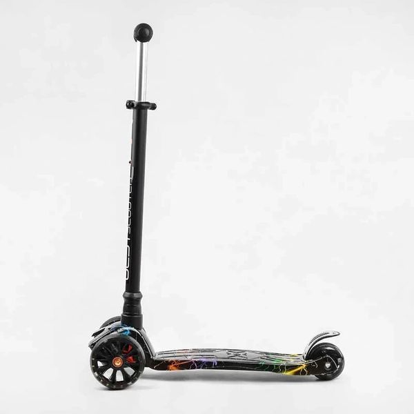 Триколісний самокат MAXI S-11055 Best Scooter, кермо до 87 см, колеса PU зі світлом S-11055 фото