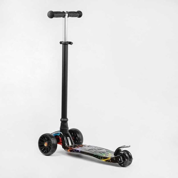 Триколісний самокат MAXI S-11055 Best Scooter, кермо до 87 см, колеса PU зі світлом S-11055 фото