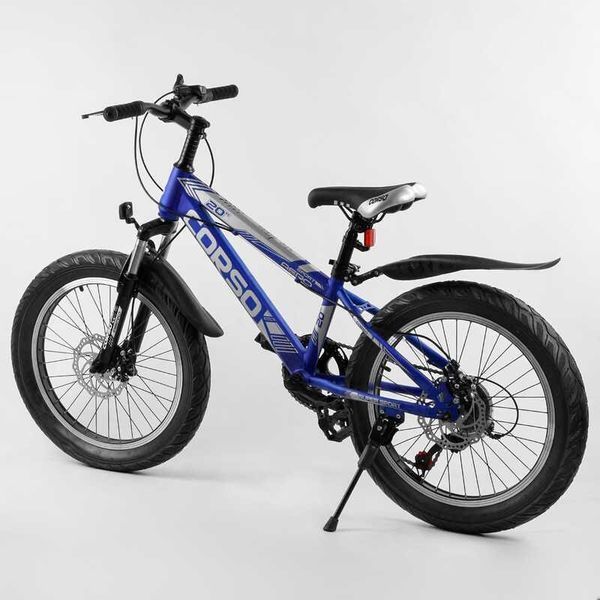Велосипед спортивний дитячий напівфет 20'' CORSO &laquo;AERO&raquo; 72989 зі сталевою рамою 11.5', 7 швидкостей 72989 фото
