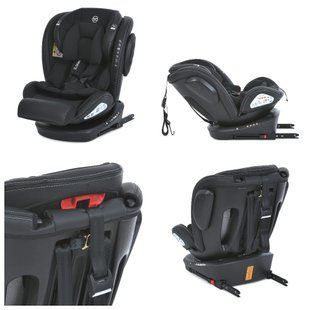 Автокрісло з нахилом для сну ISOFIX EL CAMINO EVOLUTION 2 360⁰ ME 1045 Melange Black ME 1045 Antracite фото