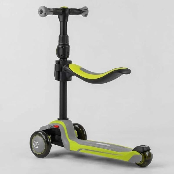 Триколісний самокат із сидінням 2в1 від 1,5 до 8 років Best Scooter JS-20815, самокат-біговел JS-20815 фото