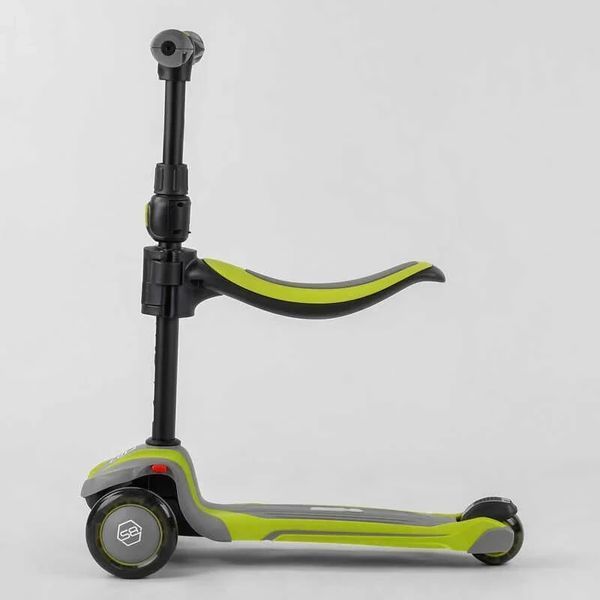 Триколісний самокат із сидінням 2в1 від 1,5 до 8 років Best Scooter JS-20815, самокат-біговел JS-20815 фото