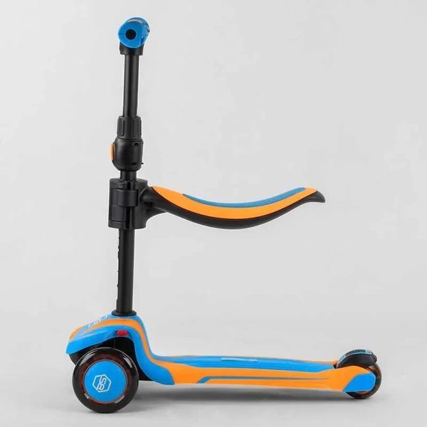 Триколісний самокат із сидінням 2в1 Best Scooter JS-30918, від 1,5 до 8 років, самокат-біговел JS-30918 фото