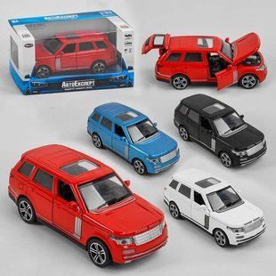 Джип металопластик LF - 49316 "Авто Експерт", 4 кольори, 1:32, світло, звук, інерція, відчиняються двері, LF - 49316 фото