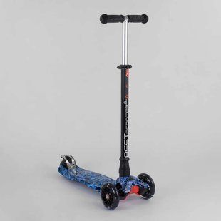 Дитячий триколісний самокат 779-1531 MAXI "Best Scooter", колеса PU, СВІТ, трубка керма алюмінієва 779-1531 фото