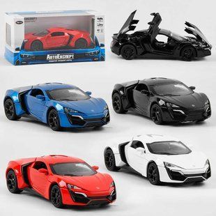 Машина металопластик LF - 69331 "Авто Експерт", 4 кольори, 1:32, світло, звук, інерція, відчиняються двері, LF - 69331 фото