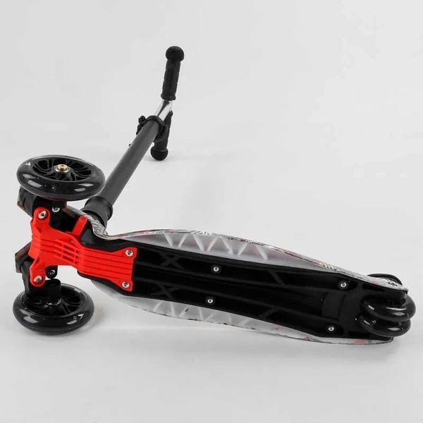 Дитячий триколісний самокат 779-1539 MAXI "Best Scooter", колеса PU, СВІТ, трубка керма алюмінієва 779-1539 фото