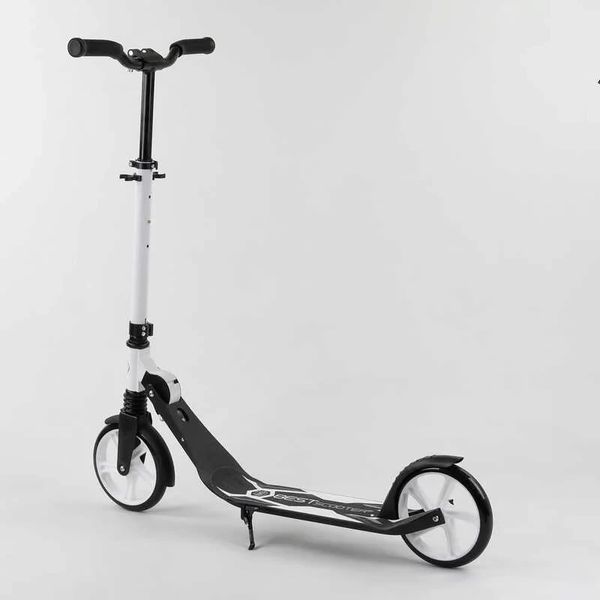 Дитячий двоколісний самокат Best Scooter 87280 Білий, від 5 років, до 100 кг, колеса PU 20 см, 1 амортизатор 87280 фото
