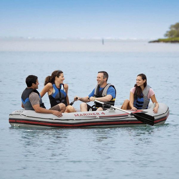 Човен надувний 4-місний інтекс Intex 68376 Mariner 4 Set з веслами та насосом (328 х 145 см) 68376 фото