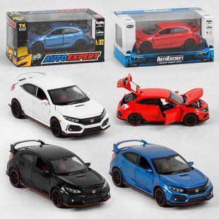 Машина металопластик LF - 85358 "Авто Експерт", 4 кольори, 1:32, світло, звук, інерція, відчиняються двері LF - 85358 фото