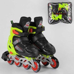 Ролики 50034-S Best Roller/розмір 30-33/колір &mdash; САЛАТОВИЙ колеса PVC, ПЕРЕДНІЄ КОЛІСО ЗВЕТ, у сумці, d коліс 50034-S фото