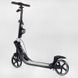 Самокат двоколісний великий Best Scooter L-36375 Чорний, PU 200 мм, амортизація, ручне гальмо, до 100 кг L-36375 фото 6