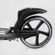 Самокат двоколісний великий Best Scooter L-36375 Чорний, PU 200 мм, амортизація, ручне гальмо, до 100 кг L-36375 фото 4