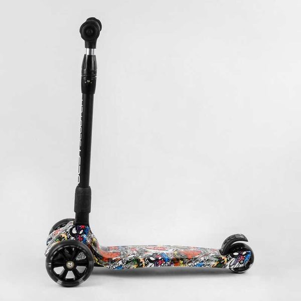Дитячий триколісний самокат складаний Best Scooter 98-277 MAXI, кермо 5 положень, висота від 69-90см 98-277 фото