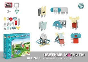 Конструктор магнітний 2468 "Play Smart", "Тварини", 40 деталей 2468 фото