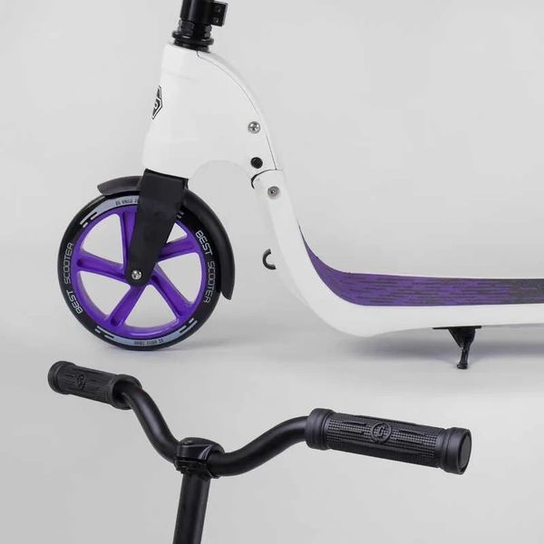 Детский двухколесный самокат Best Scooter 90003 Фиолетовый, колеса PU 20 см, трюковый, руль на на 360&deg; 90003 фото