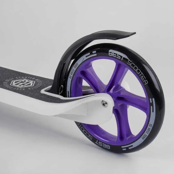 Детский двухколесный самокат Best Scooter 90003 Фиолетовый, колеса PU 20 см, трюковый, руль на на 360&deg; 90003 фото