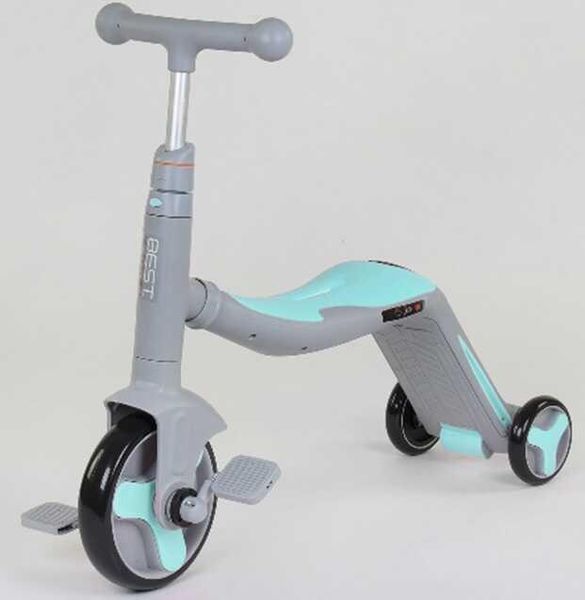 Дитячий самокат-велобіг-велосипед 3в1 JT 10181 Best Scooter, трансформер, 8 мелодій JT 10181 фото