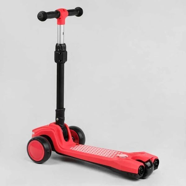 Самокат триколісний із димом Best Scooter LT-11746 Корал, з парогенератором, світлом і звуками машини LT-11746 фото