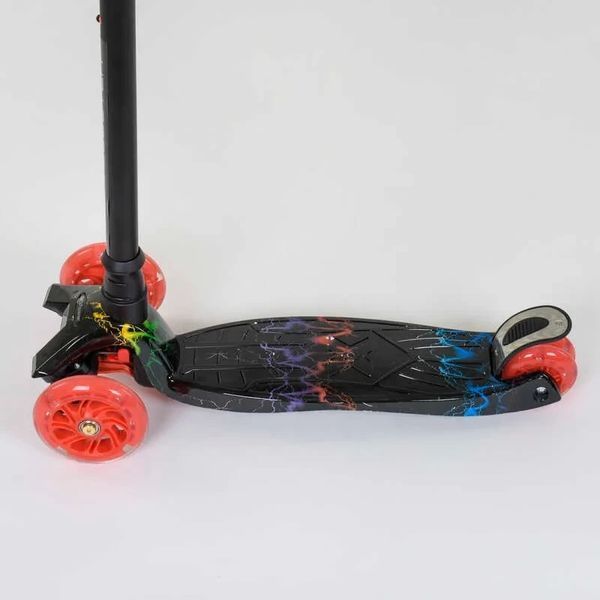 Дитячий самокат триколісний MAXI Best Scooter 779-1308, колеса PU зі світлом, висота 77-86 см 779-1308 фото