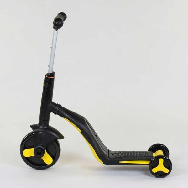 Дитячий самокат-велобіг-велосипед 3в1 JT 10993 Best Scooter, трансформер, 8 мелодій, Жовтий JT 10993 фото