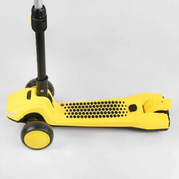 Самокат триколісний із димом Best Scooter LT-13968 Жовтий, з парогенератором, світлом і звуками машини LT-13968 фото