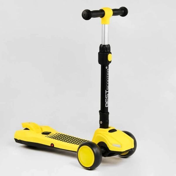 Самокат триколісний із димом Best Scooter LT-13968 Жовтий, з парогенератором, світлом і звуками машини LT-13968 фото