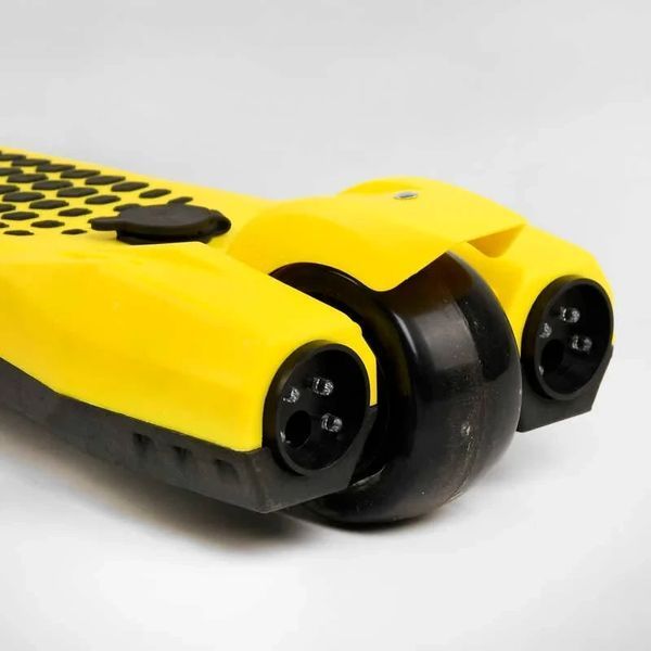 Самокат триколісний із димом Best Scooter LT-13968 Жовтий, з парогенератором, світлом і звуками машини LT-13968 фото