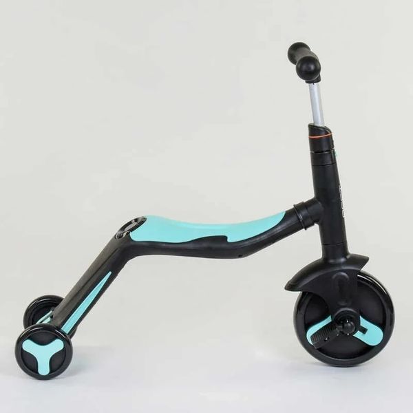 Дитячий самокат-велобіг-велосипед 3в1 JT 20255 Best Scooter, трансформер, 8 мелодій, Блакитний JT 20255 фото