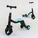 Дитячий самокат-велобіг-велосипед 3в1 JT 20255 Best Scooter, трансформер, 8 мелодій, Блакитний JT 20255 фото 1