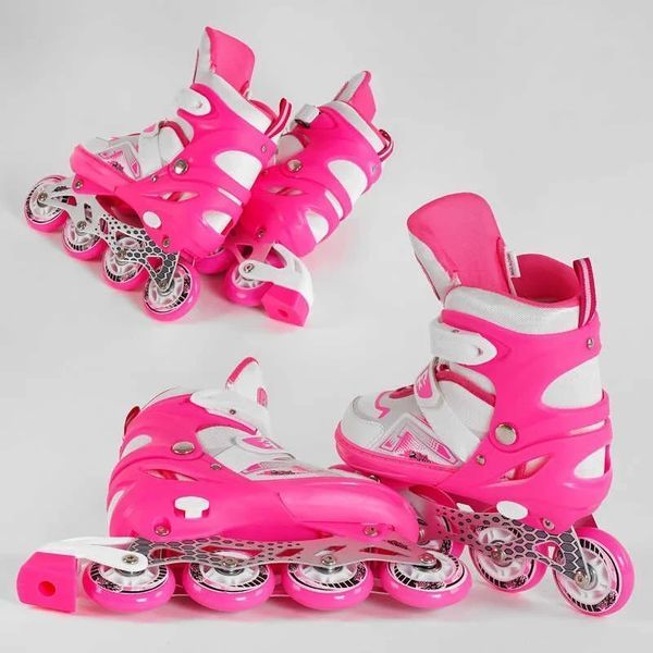 Роликовые коньки, ролики детские, раздвижные, размер L (38-41) 14876 Best Roller, колёса PU, светящиеся 14876-L фото