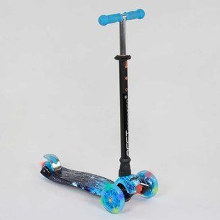 Детский трехколесный самокат А 25463/779-1305 MAXI "Best Scooter", колеса PU, СВЕТ, трубка руля алюминиевая А 25463/779-1305 фото