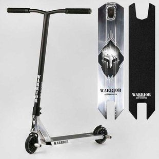 Трюковий самокат Warrior Воїн Т-30401 Best Scooter, колеса PU-120 мм, пеги, висота 85 см Т-30401 фото