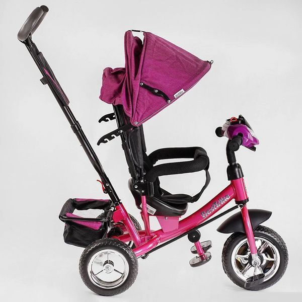 Триколісний велосипед дитячий з батьківською ручкою Best Trike 6588 / 72-109, колеса піна та музична фара 6588 / 72-109 фото