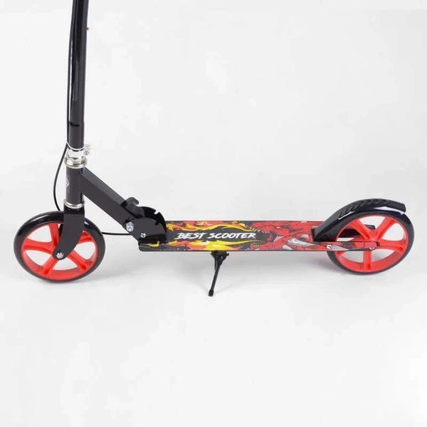 Самокат двоколісний дитячий 27664 "Best Scooter" з ручним гальмом, колеса PU-20 см, до 70 кг 27664 фото