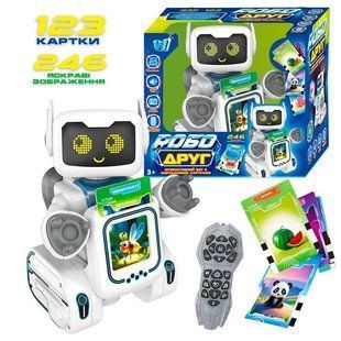 Робот-картридер на пульте управления &ldquo;РобоДруг&rdquo; 89610, "WToys", на Украинском языке, 123 карточки, 246 89610 фото
