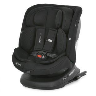 Автокрісло дитяче El Camino i-RISE ME 1207 з поворотом 360&deg; та ISOFIX (i-SIZE 40-150 см), Black ME 1207 Black фото