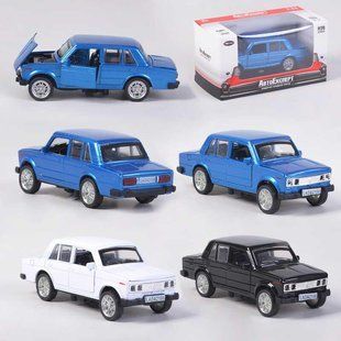 Машинка ТК - 2805 LADA 2106 "Авто Експерт", 3 кольори, металопластик, 1:36, інерція, світло, звук, ТК - 2805 фото