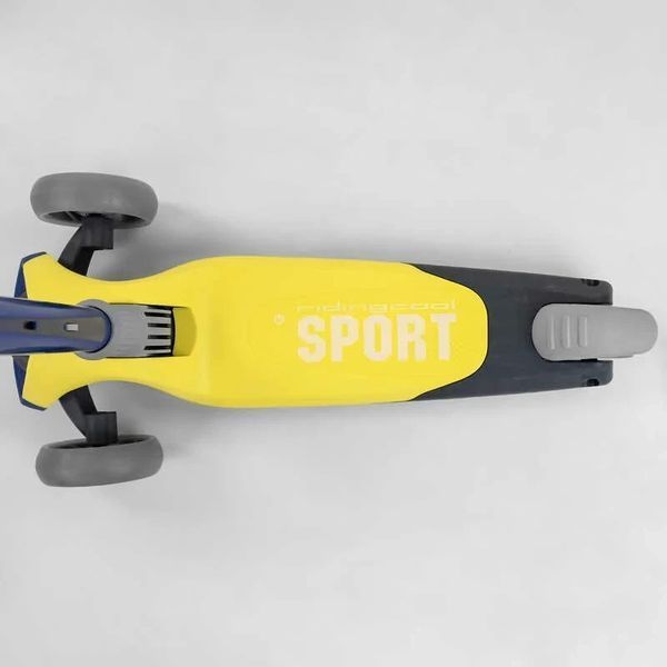 Складаний триколісний самокат Best Scooter F-55295 зі світними колесами, Жовтий F-55295 фото