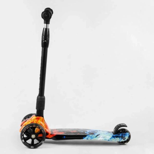 Складаний дитячий самокат триколісний Best Scooter 76-455 MAXI, кермо 5 положень, висота від 69-90см 76-455 фото