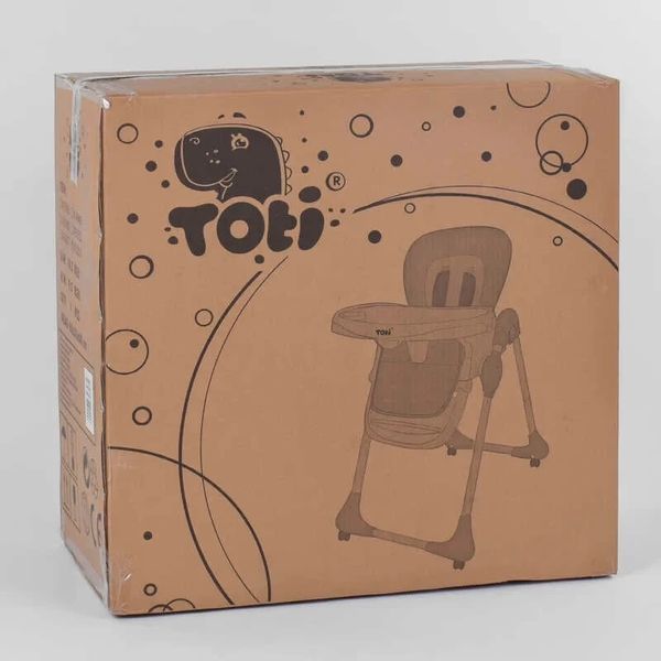 Стілець для годування Toti W-22019, Premium клас, м'яка вкладка, 4 колеса, знімний столик W-22019 фото