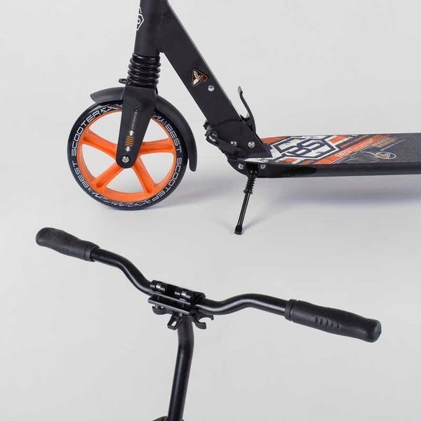 Дитячий двоколісний самокат 73133 Best Scooter, з колесами PU 20 см, 2 м'якою амортизаторами, до 100 кг 73133 фото