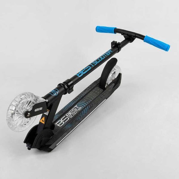 Самокат двоколісний "Best Scooter" 33095 колеса PU 145 мм, диски коліс, дека, вилка з підсвіткою, 33095 фото