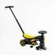 Каталка толокар велосипед триколісний Best Trike BST-7702 Жовтий, з батьківською ручкою BST-7702 фото 1