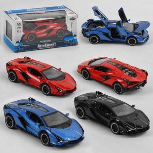 Машинка 28104 (72) "Авто Експерт", 3 кольори, металопластик, масштаб 1:32, підсвітка фар, звук, інерція, 28104 фото