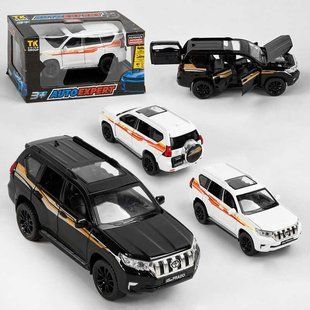 Машина 32553 / 23503 / 31409 Toyota Land Cruiser Prado, 2 кольори, металопластик, 1:32, світло, звук, інерція, 32553 / 23503 / 31409 фото