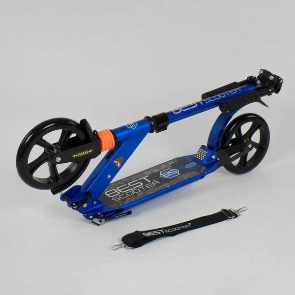Двухколесный самокат алюминиевый 020692 Best Scooter, колеса PU - 20см, колеса PU, 2 амортизатора, до 100кг 020692 фото