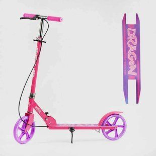 Самокат двоколісний для дівчинки з ручним гальмом D-57729 Best Scooter, колеса PU 20 см, до 70 кг D-57729 фото